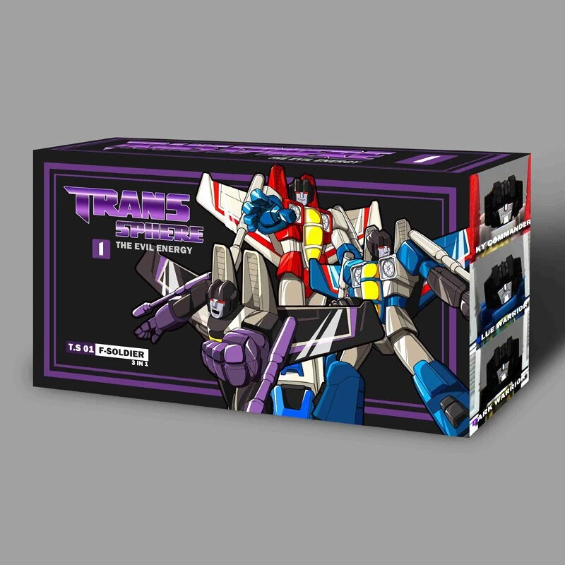 Transformers G1 Starscream Thundercracker Skywarp 3x Action Figures Flight Team - Image 3 of 4