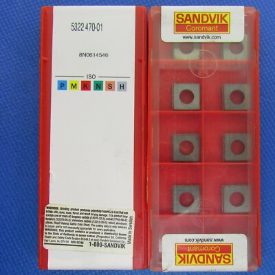 10 pieces SANDVIK COROMANT   5322 470-01  Carbide Shims   Machinist