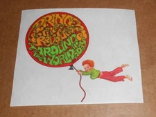 Prince & The Revolutions Around the Word in a Day 80s Clear Sticker 6x5