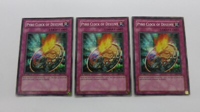 3x PYRO CLOCK OF DESTINY TRAP CARD 1ST EDITION PGD-050 COMMON YUGIOH NM