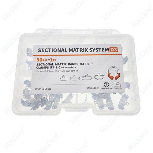 Dental Matrix Bands NITI Matrix Clamp Ring Sectional Contoured Matrix System Set - Imagen 9 de 39