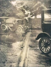 1923 Press Photo DC Temporary Steam Pipes Laid at White House - ner43219