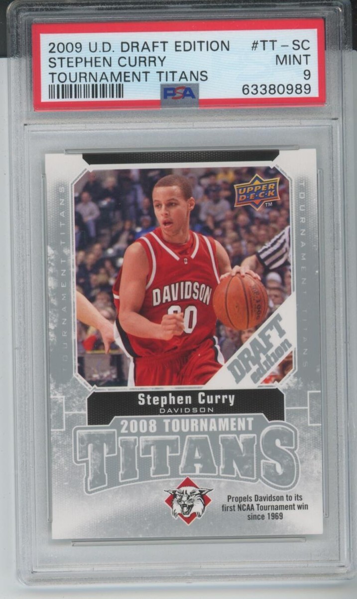 その他 2009 Stephen Curry Upper Deck RC 2009 Upper Deck Stephen Curry #TT-SC ROOKIE RC PSA 9 Graded Card