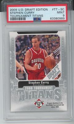 その他 2009 Stephen Curry Upper Deck RC 2009 Upper Deck Stephen Curry #TT-SC ROOKIE RC PSA 9 Graded Card