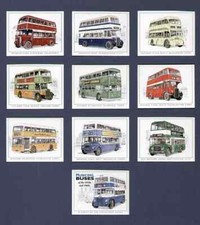 C172 Municipal Buses 1950s & 1960s Collectors Card set -  golden era 1990s