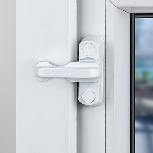 2Pack Safe Lock Flat Handle Window Sash Locks T Shape Sliding Window Latch Locks - Picture 9 of 15