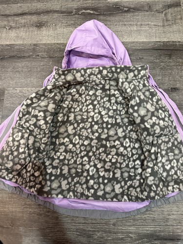 Eddie Bauer Jacket Youth girls Size Medium Pink Hooded Removable Fleece Lining - Picture 2 of 6