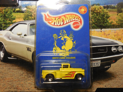 HOT WHEELS '56 CHEVY FLASHSIDER WHITE'S GUIDE EXC YELLOW TASK FORCE PICKUP TRUCK