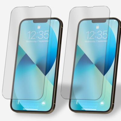 2x Panzerfolie für iPhone 13 Pro Max Display Schutzglas Verbundglas 9H Glas Klar