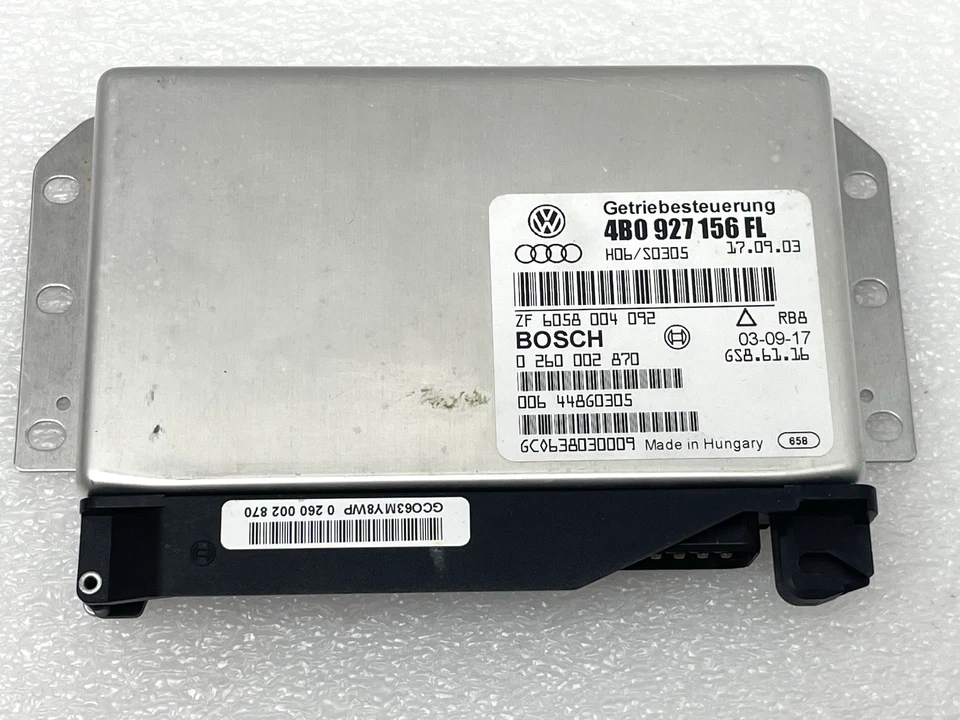 Computadora de transmisión automática Audi RS6 2003-04 4b0927156fl TCU TCM Foto 2 de 4