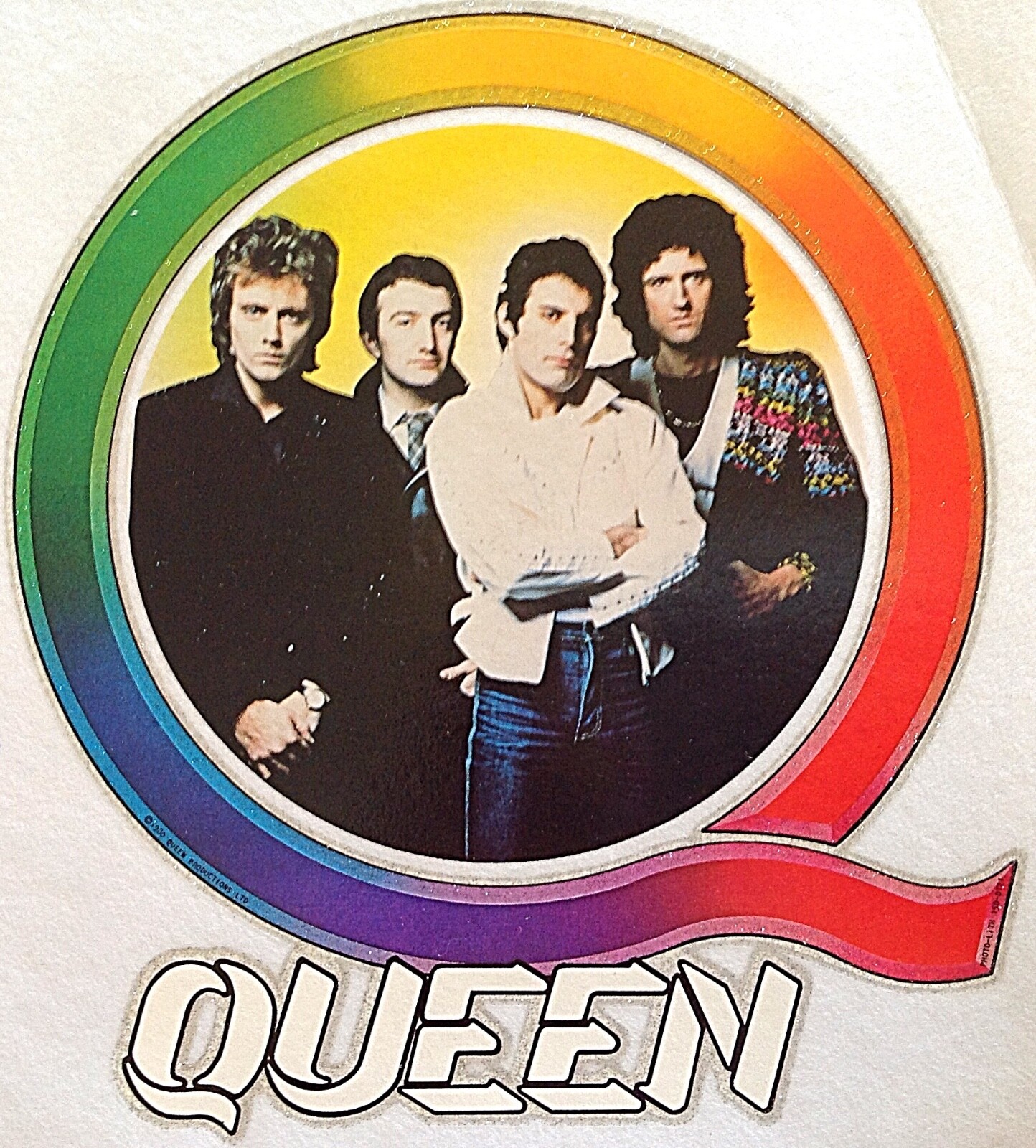 Original Vintage 70s Queen Iron On Transfer Freddie M… Gem