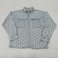 Vintage 90s Guess Georges Marciano Western Cactus Longsleeve Button Up Shirt L