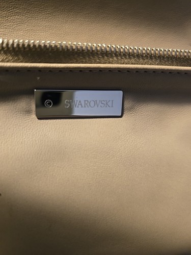 SWAROVSKI CLUTCH BAG WITH POCKETS CRYSTALS VGC 8inches Wide X 5 Inches EXCELLENT - Picture 18 of 24