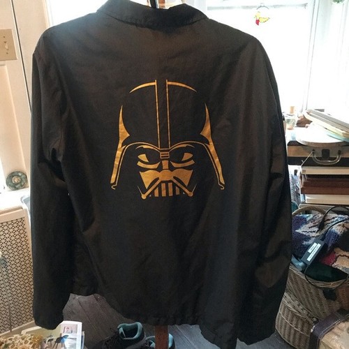Authentic Star Wars Men's Jacket M Jacket Black Darth Vader Rain Coat Lukas Film - Picture 6 of 10
