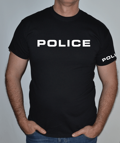 POLICE FUN,COSTUME,PARTY,FANCY DRESS, STAG,FUN, T SHIRT  - Afbeelding 1 van 2