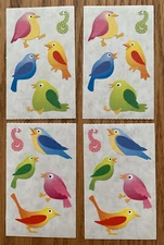 Mrs. Grossman’s Stickers “Cutie Birds” 2007 4 mini sheets