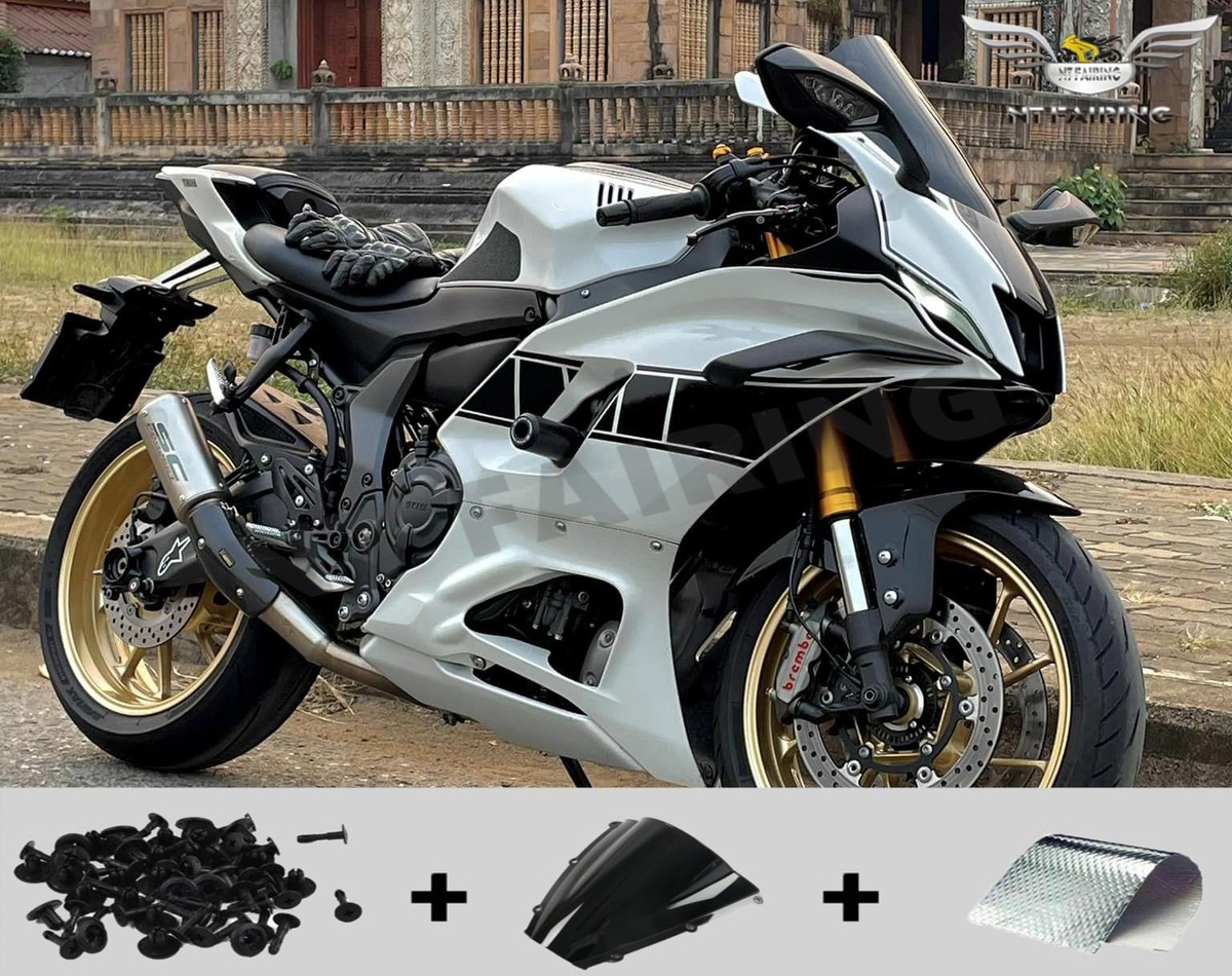NT White Black Fairing Fit for YAMAHA 2022-2024 YZF R7 Injection