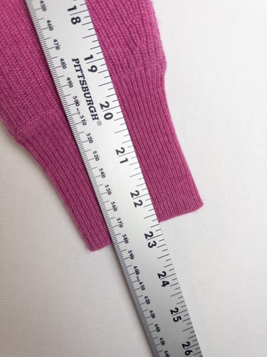 100% Cashemere Pullover Damen XS Rosa Pulli Strick Cropped Nordstrom Langarm - Bild 5 von 7