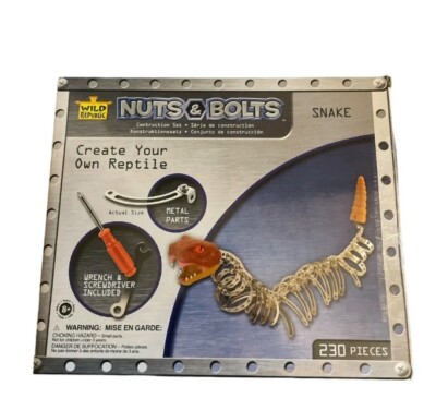 Wild Republic Nuts & Bolts Snake 230 Piece Set Complete With ...