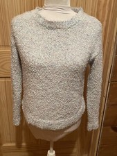 SO Fuzzy Knit Sweater MultiColor Long Sleeve Pullover Size Large 10/12  EUC