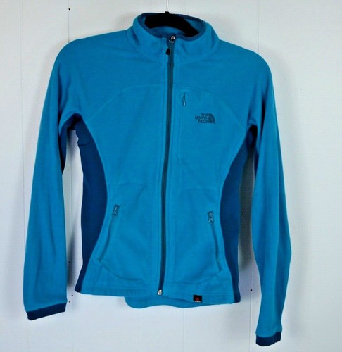 The North Face Blue/teal Fleece Jacket Full Zip Women’s SMALL VGUC - Picture 4 of 5
