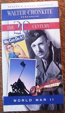 Walter Cronkite Remembers The 20th Century VHS Video World War II New Sealed