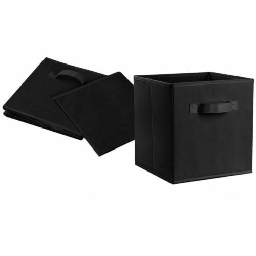 4 Pack Foldable Storage Cube Clothes Closet Space Organizer Basket Shelves Box - Picture 23 of 48