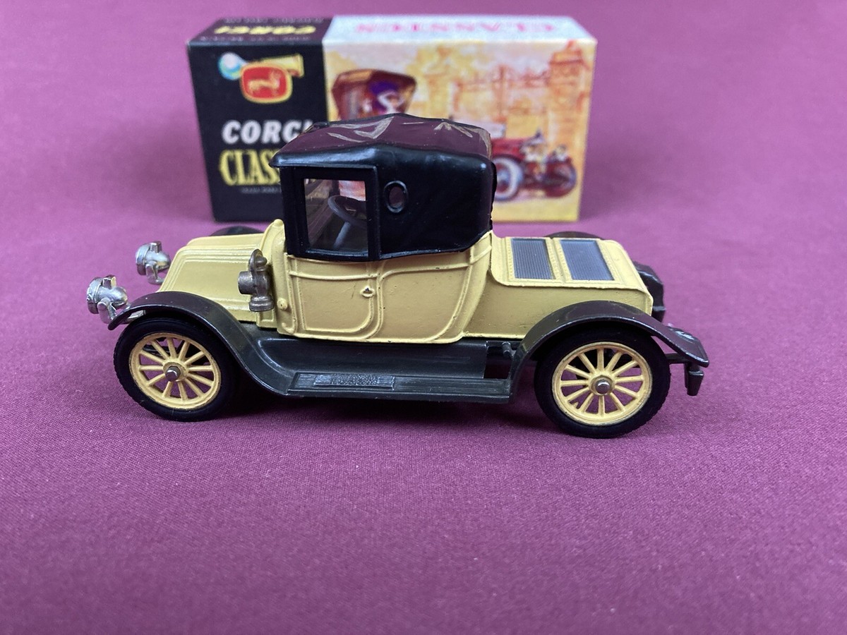Vintage Corgi Classics 1910 Renault 12/16 Coupe Diecast Yellow