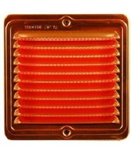 GRIGLIA AERAZIONE QUADRATA TUTTO RAME CON RETE 150x150 mm VENTILAZIONE
