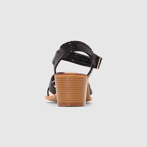 CASTALUNA Sandali con tacco stampa pelle di serpente UK 5 EU 38 LN21 18 SALDI - Foto 5 di 5
