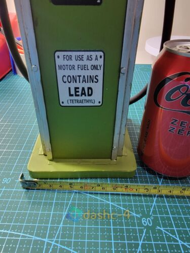 Handmade Tin Sinclair Gasoline Gas Pump Model & Bank - Tinplate - Dino - Retro - Picture 4 of 10