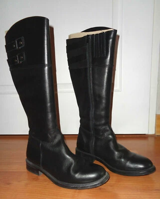 Bottes cavalières SAN MARINA Formentra - cuir de veau noir - taille 37 - femme - Photo 1/4