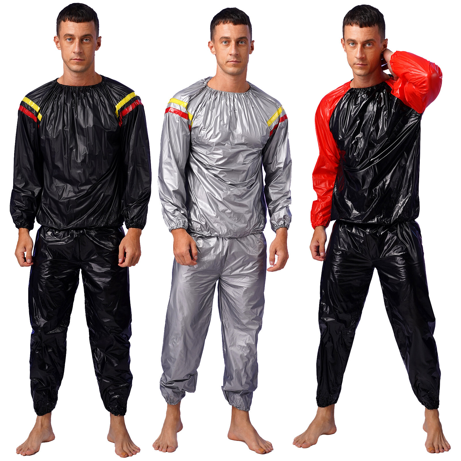 FUXERT Haut De Sauna Homme – Compression Transpirante – 92% Polyester – Pour Fitness, Running, Gymnastique