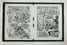 Production Art TALES TO ASTONISH #63 cover & splash JACK KIRBY, STEVE DITKO