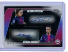 2025-26 TOPPS CHROME UEFA WOMEN'S UWCL BLACK DUAL AUTO PUTELLAS & BONMATI 10/10