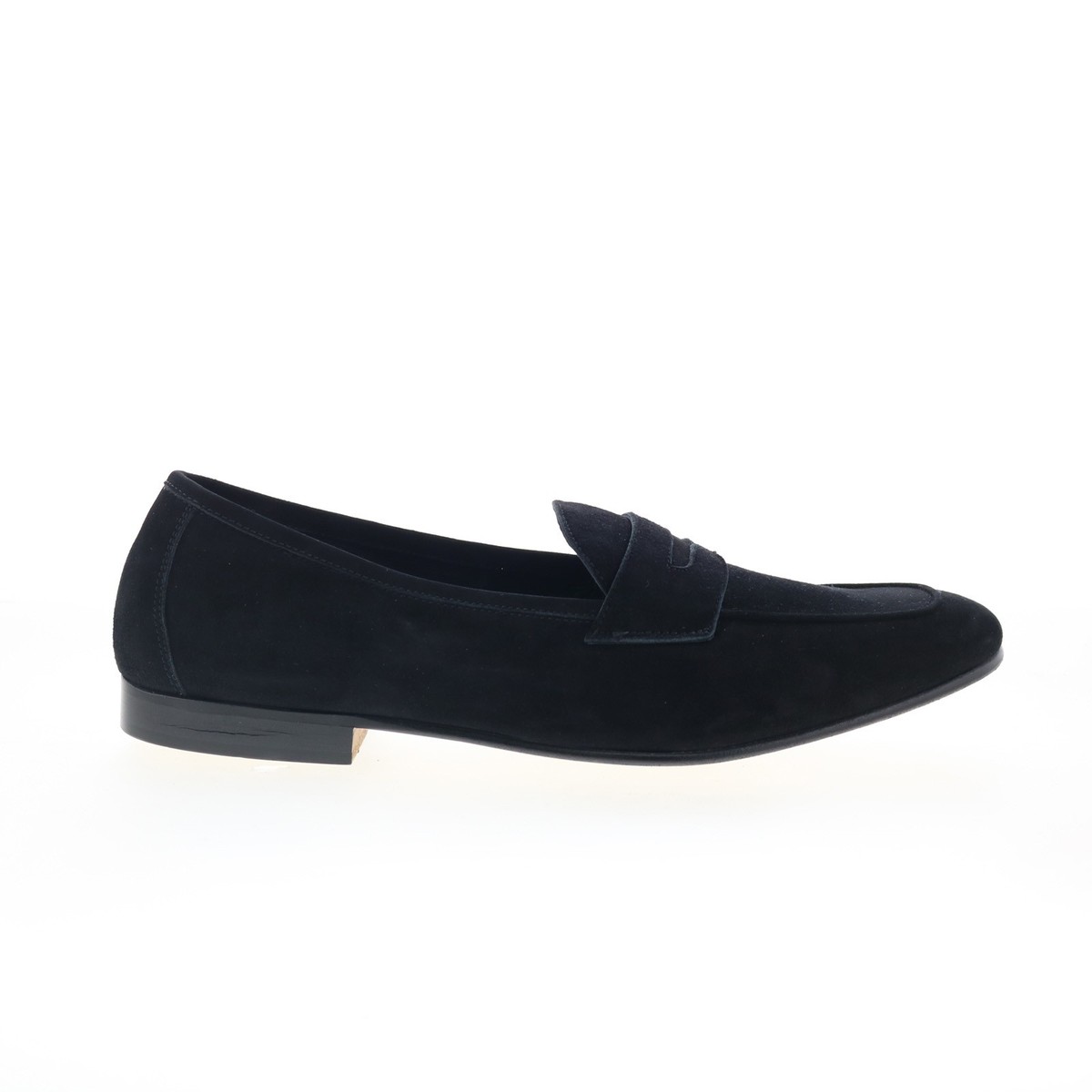 Zelli mens slip on shoes Roma Crocodile Penny Loafer in Navy by Zelli Italia main image 4