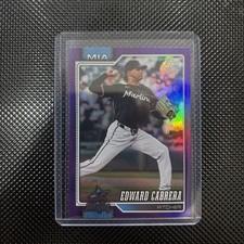 2026 Topps Series 1 #288 - Edward Cabrera Purple Rainbow Foil /250 - Marlins