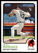 2022 Topps Heritage High Number Beau Brieske Rookie Detroit Tigers #610