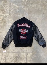 Vintage 90s Hard Rock Cafe MAUI  love All,serve All  Wool Varsity Jacket Large