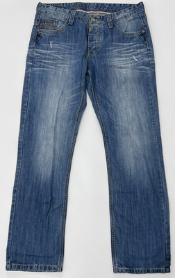 Vtg Timezone Men's Jeans 36/32 Blue Wash Y2K Regular Straight Leg Denim