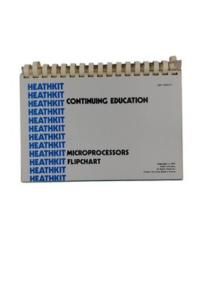 Heathkit Continuing Education Microprocessors Flip chart 1977 Vtg 