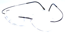 SILHOUETTE 5515 70 6560 Titan Austria Grey Rimless Eyeglasses Frame 19-150mm