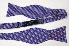 TED BAKER PINK SILK MEN'S BOW Tie W:2 1/2" BY L:18"