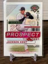 2024 Panini Prospect Edition JASON KENT Rangers CHROME PROSPECT TICKET #168
