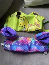 Pair Of Swim Vest For Kids, Toddler Pool Floaties 1-3 Years Dinosaur For Kids