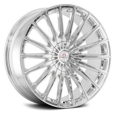 Cavallo CLV-34 Wheel 20x8.5 (35, 5x120.65, 74.1) Chrome Single Rim