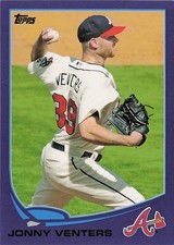 2013 Topps #201 Jonny Venters Purple Atlanta Braves