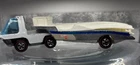 1970 Hot Wheels Redline Heavyweights Racer Rig White Enamel Turbine & Trailer HK