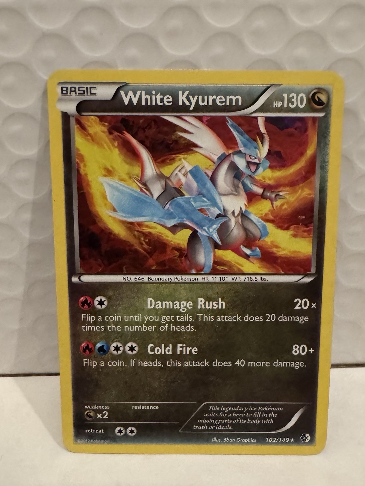 White Kyurem 102/149 Boundaries Crossed Regular