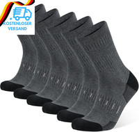 Socken Herren 43-46 39-42 Wandersocken Crew Sportsocken Gepolstert Trekkingsocke
